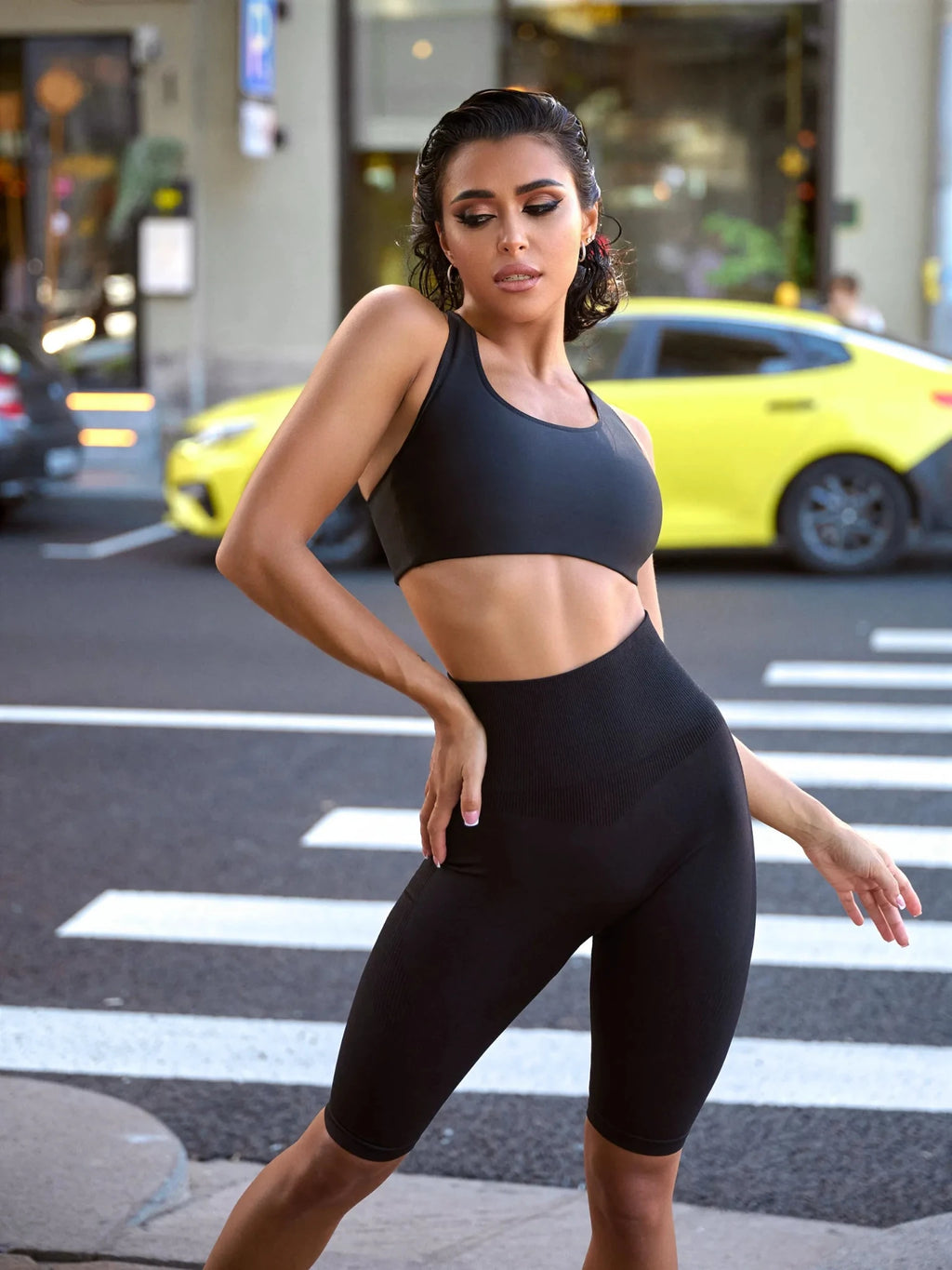 حمالات الصدر الرياضية MuscleTop أسود