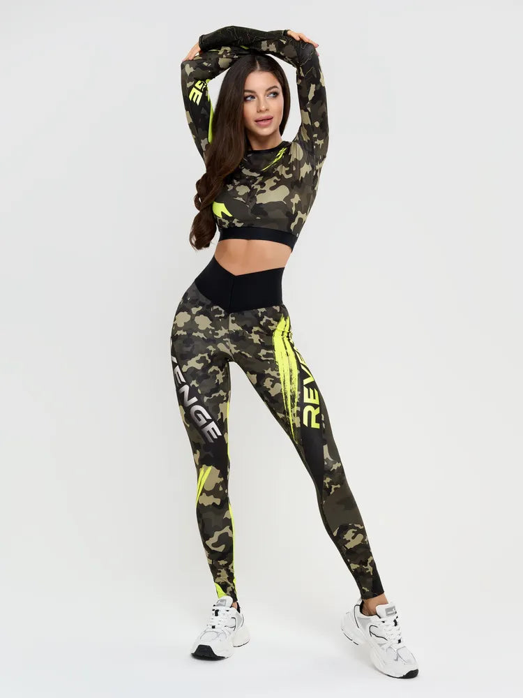 Workout Top Rashguard Midi Revenge Lime