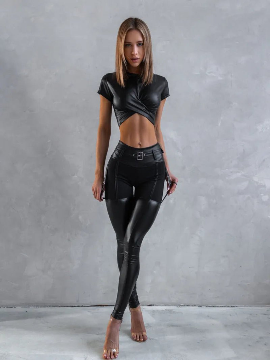 Leggings Dominatrix Black Blaze - Bona Fide