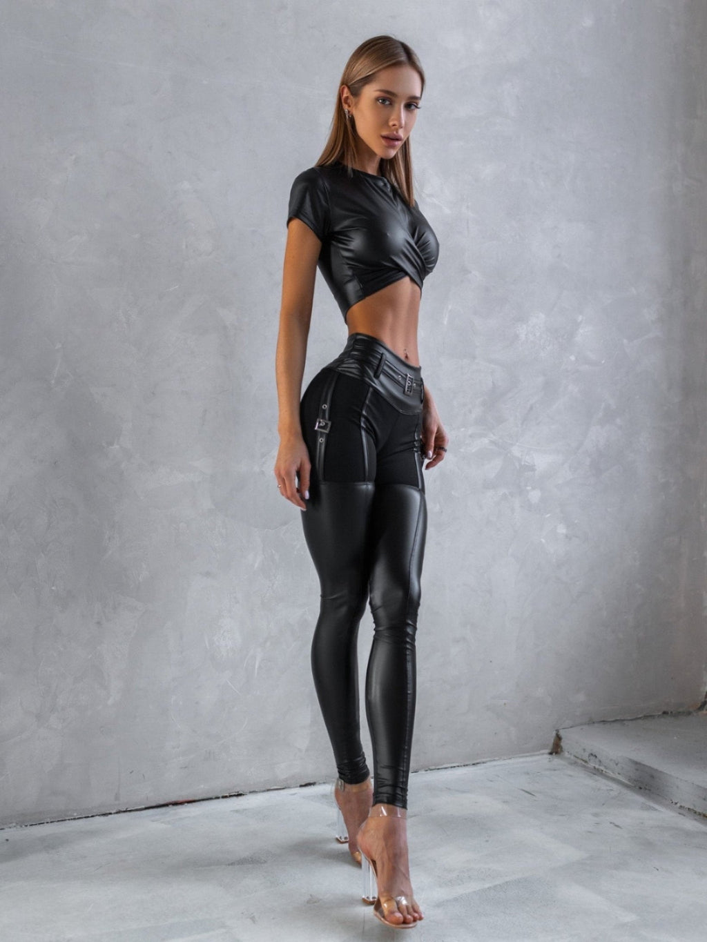 Leggings Dominatrix Black Blaze - Bona Fide