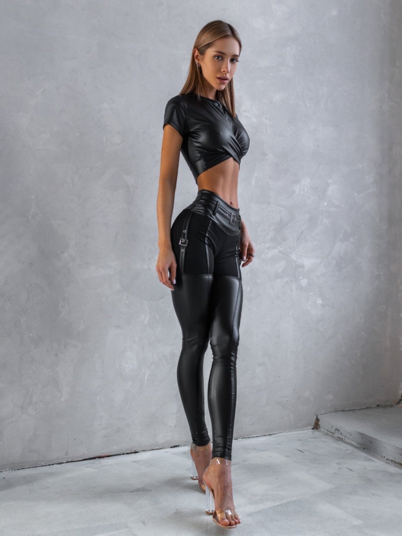 Leggings Dominatrix Black Blaze - Bona Fide