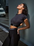 Workout Top Mini Rash Black - Bona Fide